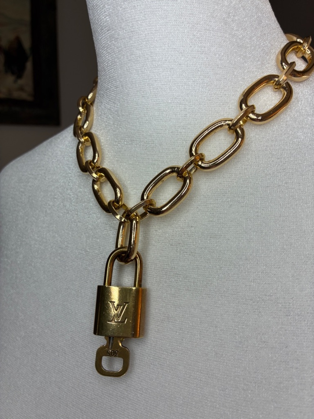 LV Lock&Key Necklace